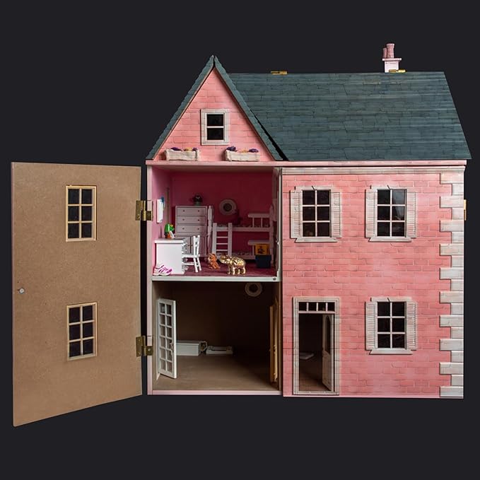 3 Rolls Miniature Dollhouse Wallpaper and Flooring Peel and Stick Mini Stone Brick Tile Tape Stickers DIY Self Adhesive Dollhouse Accessories