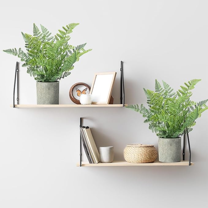 FAVOWREATH 2 Pack Small Fake Plants Potted Artificial Plants Indoor for Home Decor Office Room Farmhouse Indoor Table Bathroom Decor