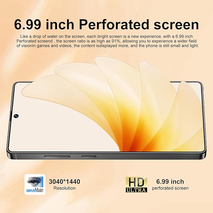 OEJBK I25 Ultra: Powerhouse 16GB/512GB, 2-Day 7000mAh Battery, Huge 6.99" Android 14 Phone w/Built-in Stylus - Your All-in-One Device The Superior Choice (Titanium Blue)