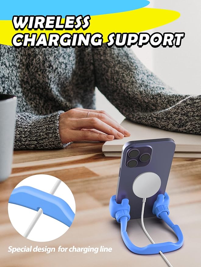 Stocking Stuffers Gifts for Teens Boys Girls Cell Phone Stand: Upgrade for Men Adults Kids Adjustable Lazy Thumbs Up Phone Holder for Desk Cool Gadgets Fun Gifts Ideas for Him Wife