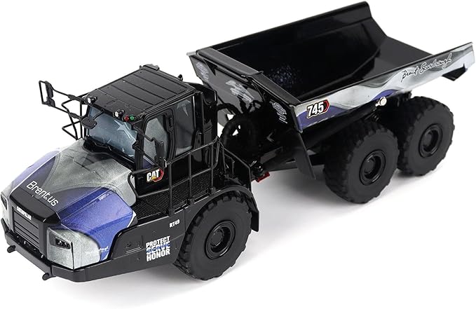 Diecast Masters 1/50 CAT 745 Articulated Hauler Truck with Patriotic Decoration, Brent Scarbrough & Co. 85528-BSC