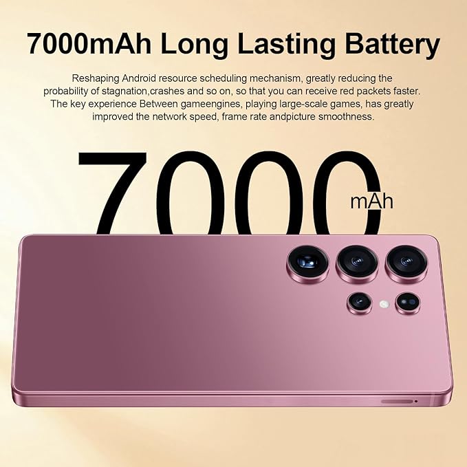 OEJBK I25 Ultra: Powerhouse 16GB/512GB, 2-Day 7000mAh Battery, Huge 6.99" Android 14 Phone w/Built-in Stylus - Your All-in-One Device The Superior Choice (Cyan)