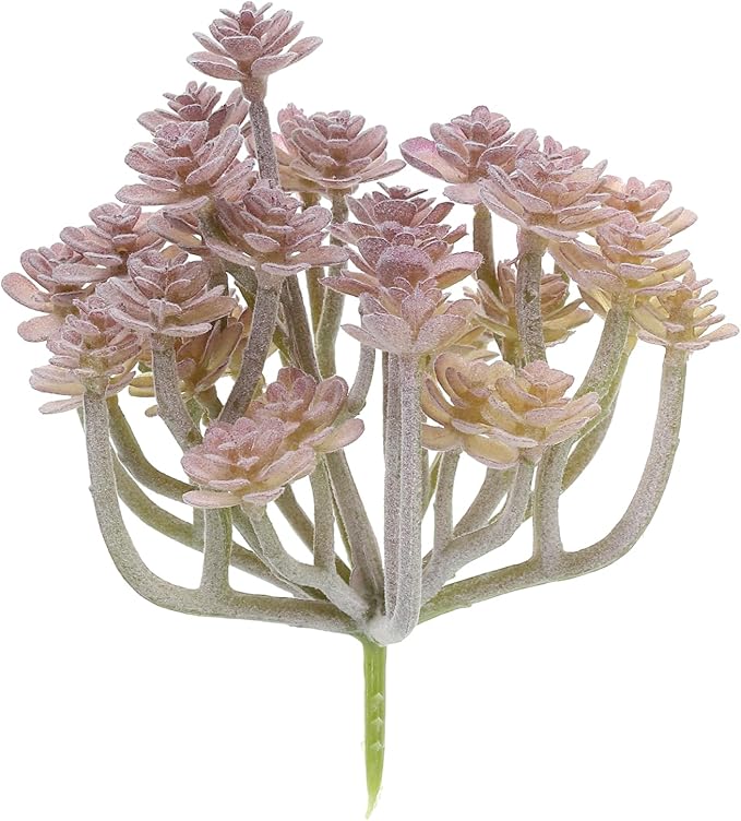 PATIKIL Mini Artificial Succulent Plants, Fake Succulents Plant Unpotted Realistic Textured Succulents for Home Garden Decoration, Purple
