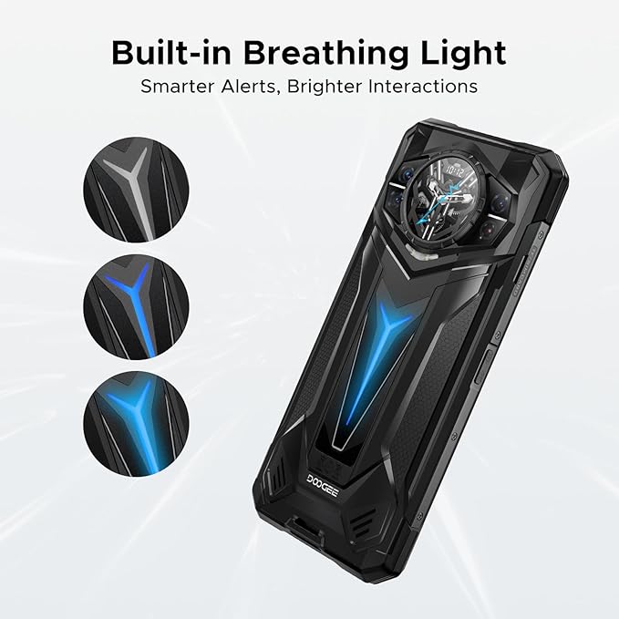 DOOGEE S200 Ultra Rugged Phone Unlocked, 5G Android 15 with 1.32" Secondary Display, 48GB+1TB Storage, 11000mAh, 66W Fast Charge, AI Quad Camera 100MP+32MP, 6.72" Rugged Smartphone Dual SIM/NFC/OTG