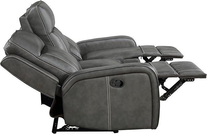 Coaster Home Furnishings Raelynn 3-Piece Upholstered Reclining Sofa Set Grey 603191-S3