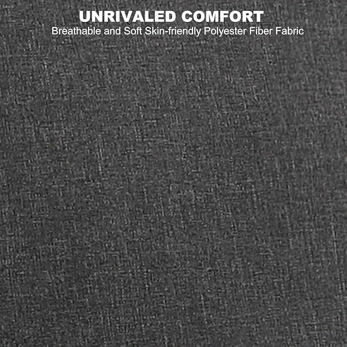 asunflower 52Inch Small Loveseat 2 Seater Couch for Small Spaces Comfy Linen Fabric Love Seat Sofa Office Couch Tool-Free Assembly for Bedroom,Drom Room,Kid's Room,Grey