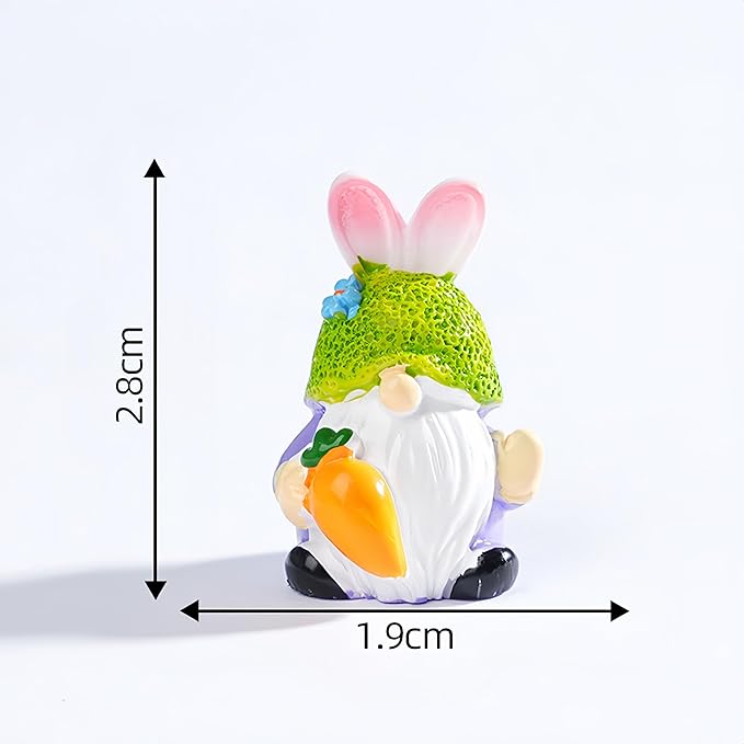 4 Pack Miniature Fairy Garden Figures - Resin Gnome Decor, Cute Fairy Garden Accessories, DIY Mini Plants Decor, Fairy House Accessories Set