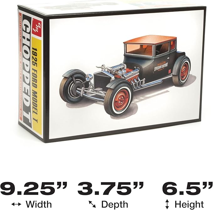 AMT Unknown 1925 Ford T Chopped 1:25 Scale Model Kit, Neutral (AMT1167)