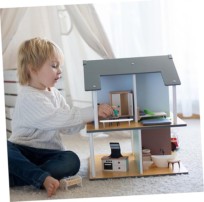 Dollhouse Decor Accessories Multifunctional Wall Mount Shelf for House