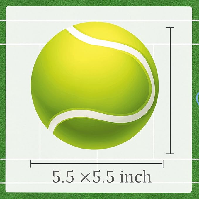 Tennis Party Decoration 22pcs Tennis Ball Centerpiece Sticks Tennis Theme Party Decorations Sport Party Table Topper for Tennis Player Birthday Party Baby Shower Supplies