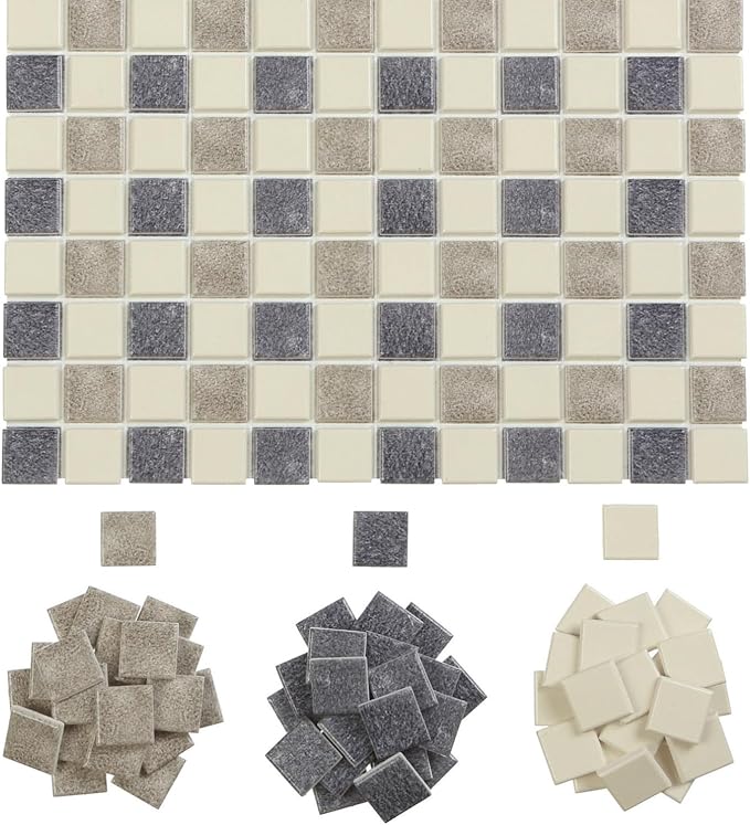 150 pcs, Dollhouse Flooring, 1:12 Scale Doll House Tiles, Miniature Checkerboard Floor, REDUCIO! (Classic)
