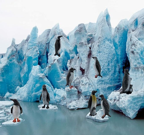 16Pcs Plastic Penguin Figurines, Cute Ocean Animal Penguin Figure Model Toys for Kids Children – Realistic & Detailed