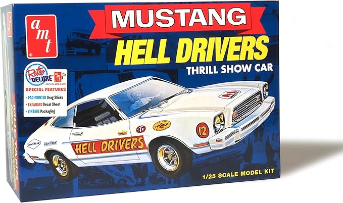 AMT 1475 1977 Ford Mustang Hells Drivers Model Kit