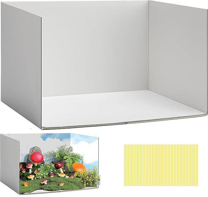 codree Lengthen Cardboard Diorama Kit, Diorama Box for Display, Diorama Project Supplies Display Case with Double Sided Tapes for DIY Crafts Toys, 13 x 8.7 x 8.3 Inch