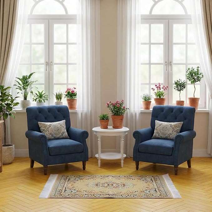 Dollhouse Rug 2Pcs Miniature Accessories, 1:12 Vintage Woven Dollhouse Rugs, Mini Floral Print Carpet for Miniature Furniture Floor Decoration Accessory (Red, Yellow)