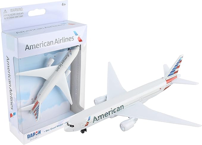 Daron Toy Airplane – American Airlines – Die-Cast Metal Model Airplane Toy with Plastic Parts for Kids Ages 3+