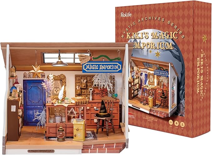 Rolife DIY Miniature Dollhouse Room Kit - Magic Potion Store Diorama Kit DIY Crafts Hobbies for Women/Men Gifts for Teens Adults Home Decor