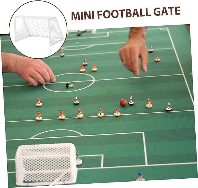 UPKOCH Mini Soccer Goal for Dollhouse Realistic Football Net for Indoor Play Miniature Settings Easy to Assemble Sports Decor Enhances Coordination Skills Fosters Team
