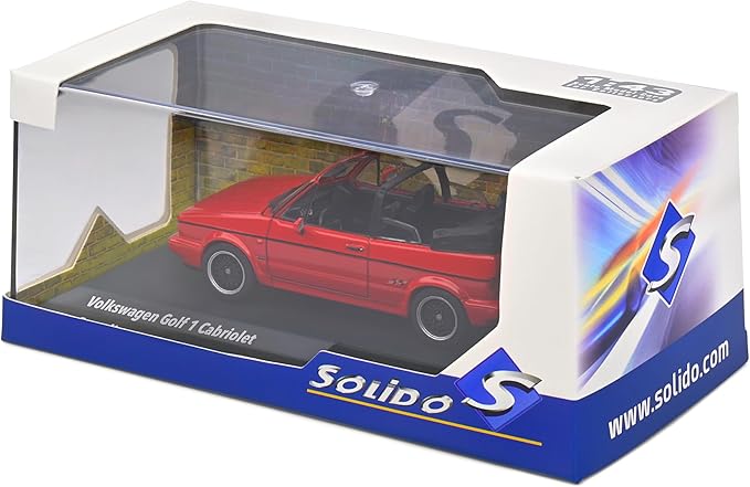 Solido 1:43 Volkswagen Golf MKI Convertible SPORTLINE RED 1992