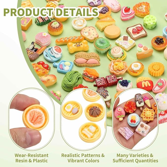 Dollhouse Miniature Food, Cute Mixed Steamer Basket Figures Toys Mini Resin Foods Trinkets for Pretend Play Kitchen Cooking Game & Doll House Decor (Mixing Colors, 20pcs)