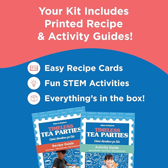 BāKIT Box Maamoul Cookie Baking Kit for Kids – Make Lebanese Date-Filled Cookies + Learn Culture – Printed Recipe & Activity Guides – Educational STEM Gift