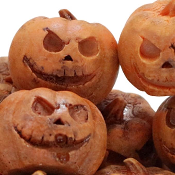 20 Pieces Miniature Pumpkin Figurines Mini Statues Grimace Pumpkins Crafts Sculptures Halloween Decorations Resin for Desk