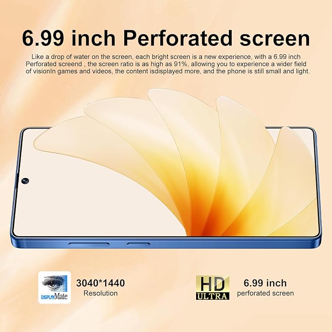 OEJBK I25 Ultra: Powerhouse 16GB/512GB, 2-Day 7000mAh Battery, Huge 6.99" Android 14 Phone w/Built-in Stylus - Your All-in-One Device The Superior Choice (Blue)