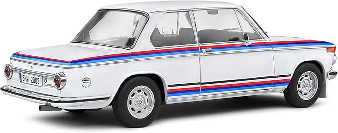 BMW 2002 Tii Turbo Evocation White – 1:18 Diecast Model by Solido – Classic Motorsport-Inspired Collectible