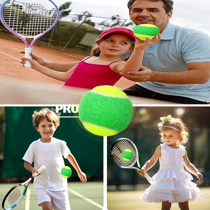 LIYUANBAIHUO Tennis Balls Low Compression Stage Tennis Ball for Beginners Youth Kids Training Practicing for Easy Transport