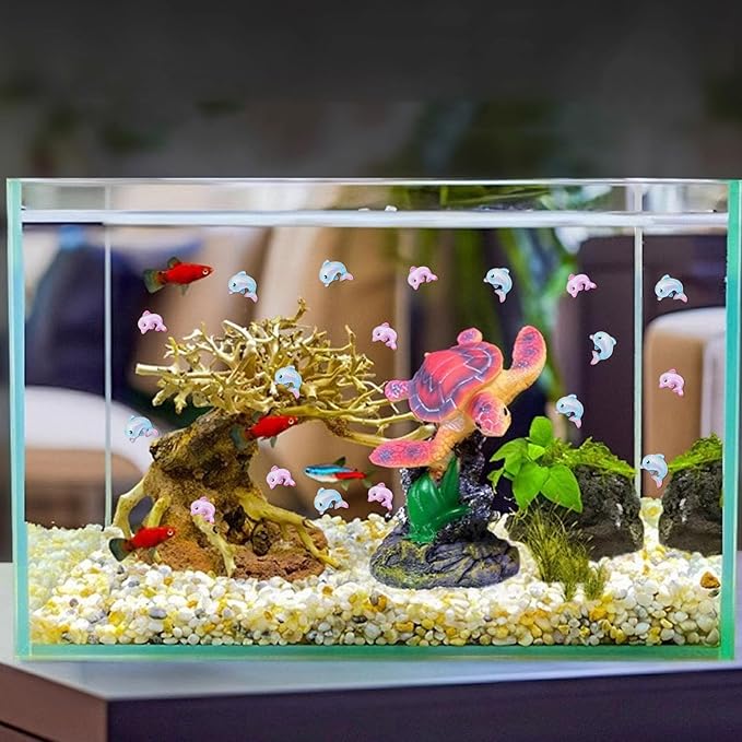 200 Pieces Tiny Dolphin Decor for Crafts Dollhouse Miniatures Resin Micro Dolphin Ocean Decorations for Dollhouse Fairy Garden Micro Landscaping Decoration