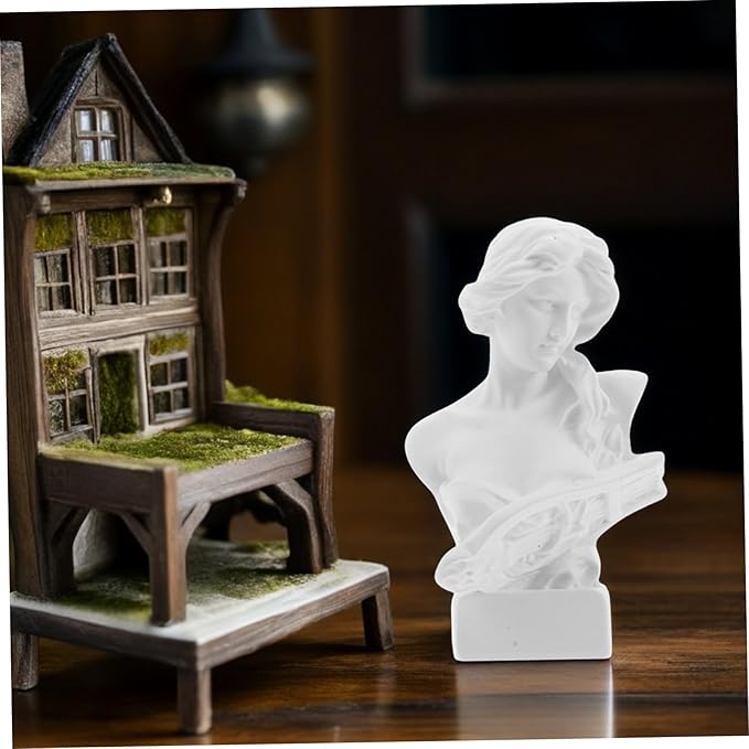 YARNOW Mini Dollhouse Statue Charming Sculpture Decoration for Dollhouse Decor Unique - for Miniature Settings and Collectibles