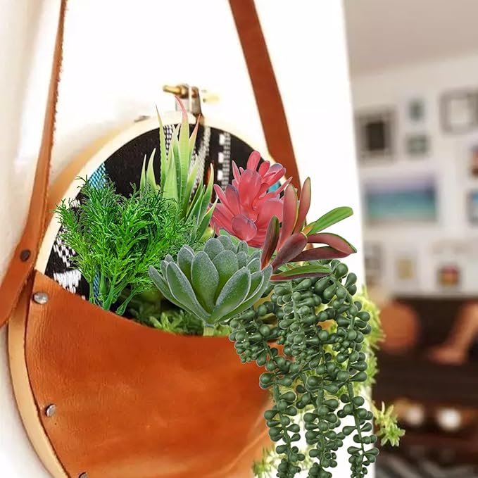Bacucine 18pcs Artificial Succulent Plants Realistic Unpotted Fake Succulents Mini Faux Plants for Garden Office Party Indoor Outdoor Home Decor