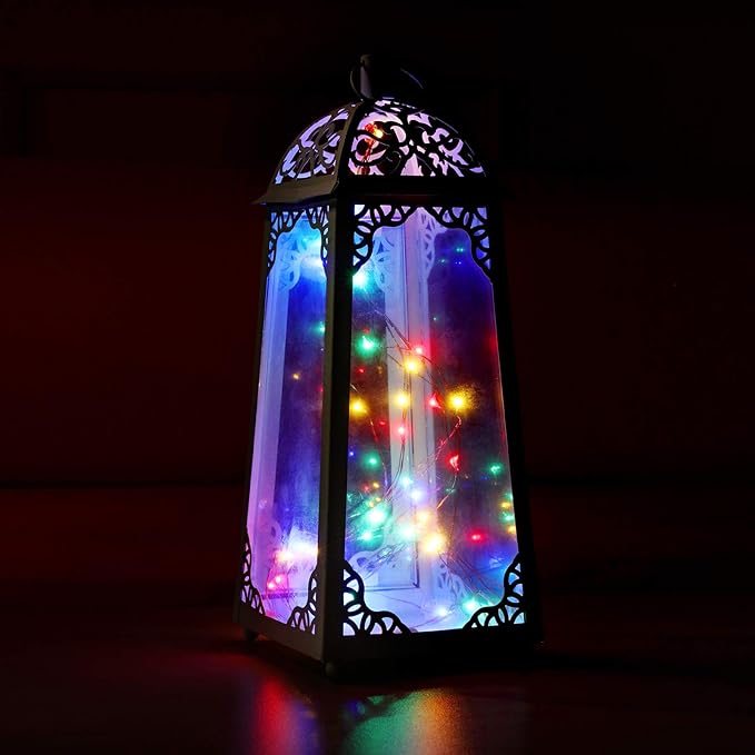 Ariceleo Led Fairy Lights Battery Operated, 1 Pack Mini Battery Powered Copper Wire Starry Fairy Lights for Bedroom, Christmas, Parties, Wedding, Centerpiece, Decoration (5m/16ft Multi-Colored)