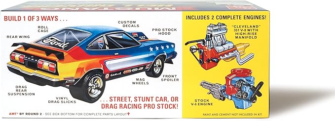 AMT 1475 1977 Ford Mustang Hells Drivers Model Kit