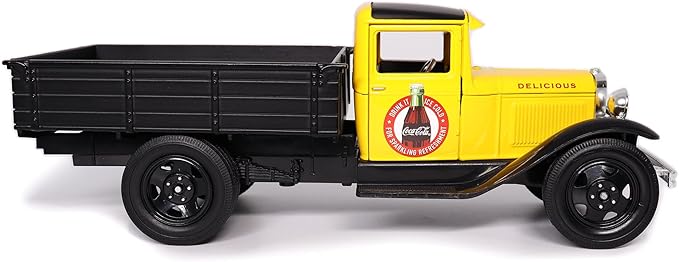 Motor city classics Coca-Cola Diecast Collectible | 1931 Ford Model AA (Yellow Version) 1:24 Scale 424023 Officially Licensed