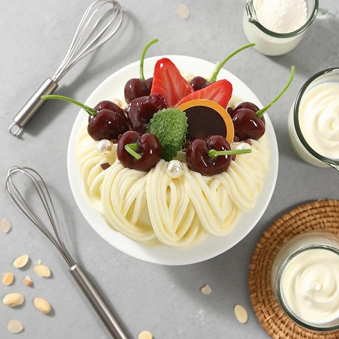 Fake Cake Dessert Artificial Cake with Cream Cherry Fake Cupcake Faux Food Model Realistic Fake for Decoration Display Photography Props