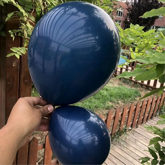 Navy Blue Balloons, 5 inch 100pcs Mini Dark Blue Latex Balloons for Birthday Wedding Baby Shower Decorations (Navy Blue)
