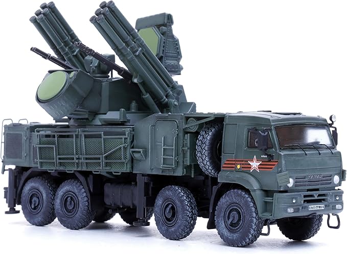 Motor city classics Panzerkampf | 1:72 Scale Model Collectible Military Diecast | Pantsir-S1 Air Defense System Victory Day Parade | Model 12214PB