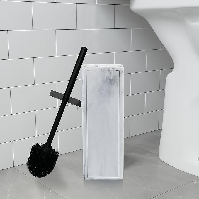 Indecor Home Toilet Brush and Holder Set for Bathroom, Stylish and Durable Cleaning Tool with Modern Design, Compact for Efficient Cleaning