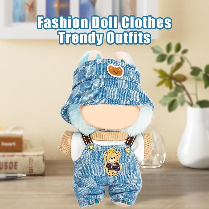 Clothes for Lububu 17cm Dolls(NO Doll) Outfit with Accessories Suit Cute Stylish Dress Up Set