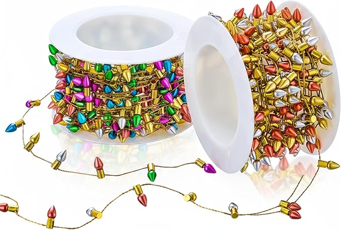 Tuanse 65.6 ft House Fake String Lights Decorations Miniature Light String Crafts for House Furniture Accessories Wedding Party Decor(Simple)