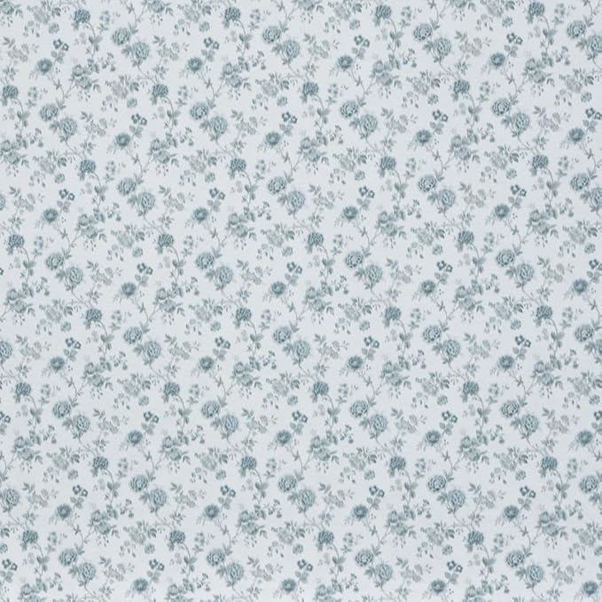 iLAND Originality Dollhouse Wallpaper 39 * 15.7 inch, Dollhouse Accessories on 1:12 Scale or 1:6 Scale (Blue Rose)