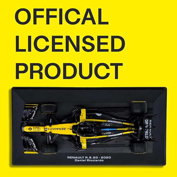1:43 F1 Team RS20-2020 Collection Formula 1 Race # 3 Model Inspired by Daniel Ricciardo & Esteban Ocon Diecast Collectible Model