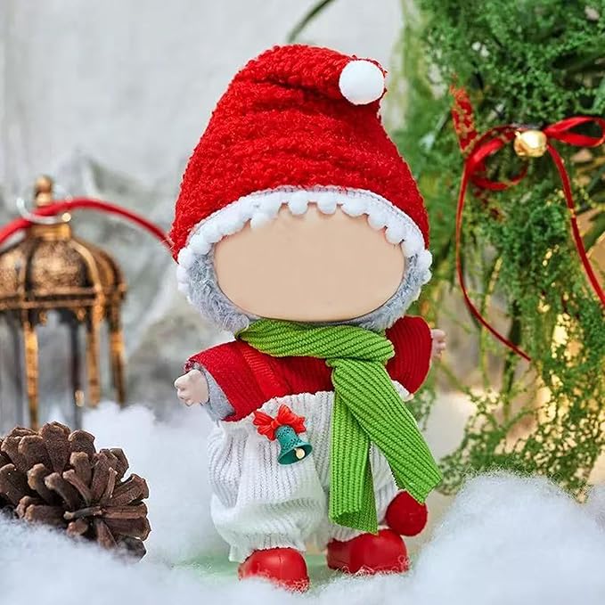 17cm Doll Christmas Clothes(NO Doll), Cute Dolls Outfit Accessories, Small Kawaii Clothes Set for Dolls, for Women and Girls(Style 2)
