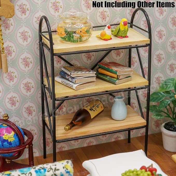 Odoria 1/12 Miniature Shelf Dollhouse Decoration Accessories