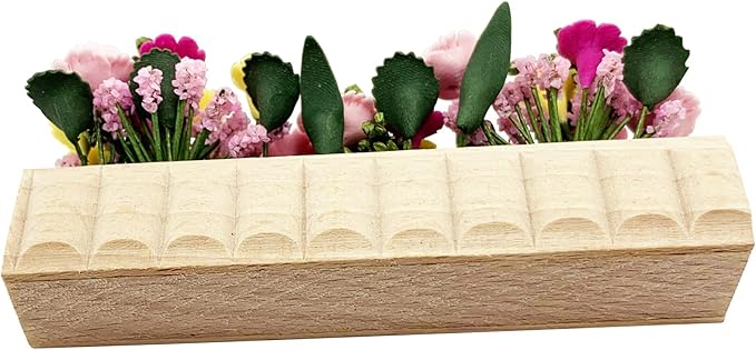 Miniature Potted Plant Flower Colorful 1:12 Mini Dollhouse Fairy Garden Bonsai Plant Clay Model Micro Landscape Decoration