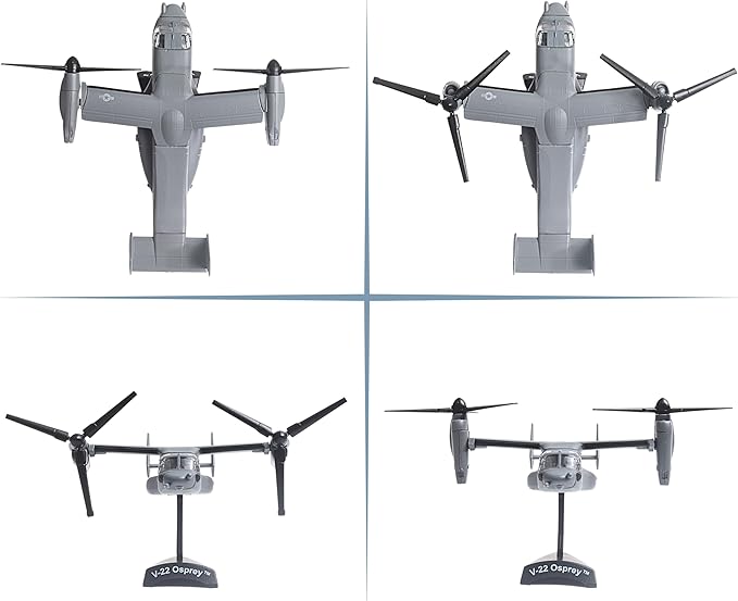 Daron Worldwide Trading V-22 Osprey Vehicle (1:150 Scale), Black