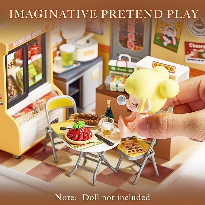 Rolife Super Creator House Building Playset & Terrace Bundle - Chineses Food Restaurants