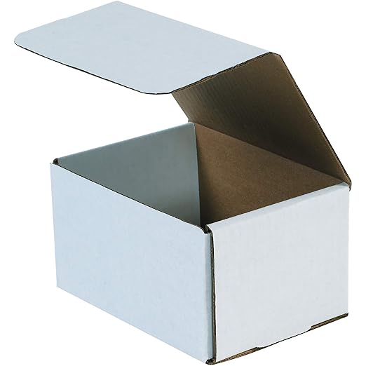 Box USA BMLR4 6 1/2"L x 4 7/8"W x 3 3/4"H, White (Pack of 50)