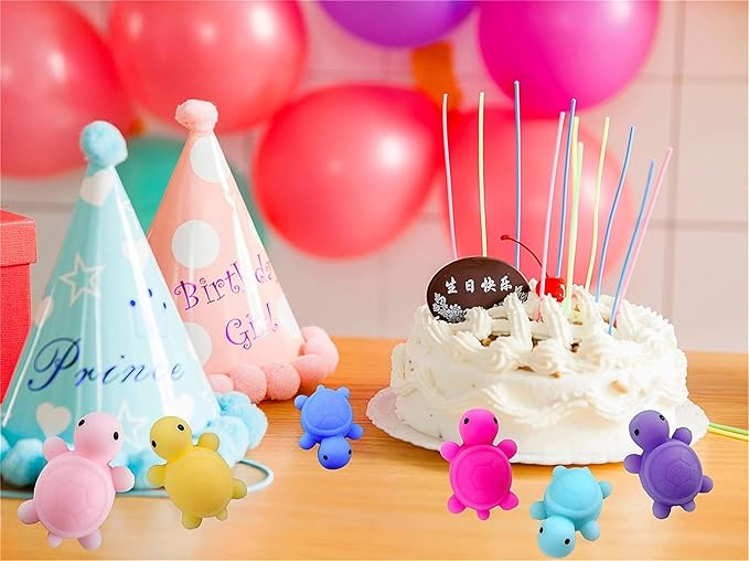 Bulk Squeeze Classroom Students Prize,Goodie Bag Stuffers, Mini Squishy Holiday Rewards Party Favors (30 Turtle)